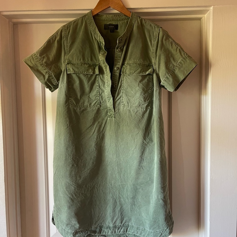 J. Crew Sage Green Casual Dress